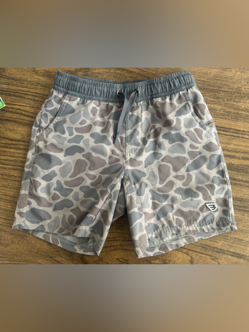 Burlebo Camo Boys Athletic Shorts